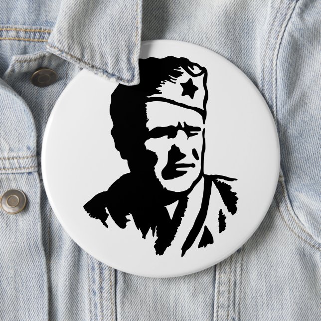 Josip Broz Tito  6 Cm Round Badge (In Situ)