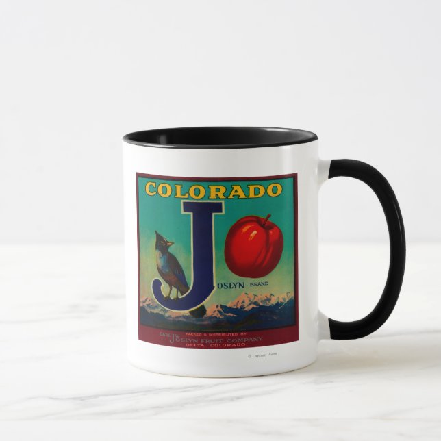 Joslyn Apple Crate Label Mug (Right)
