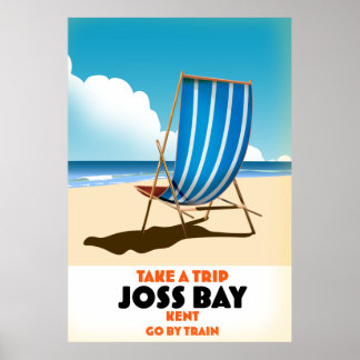 Joss Bay Kent vintage style travel poster. Poster