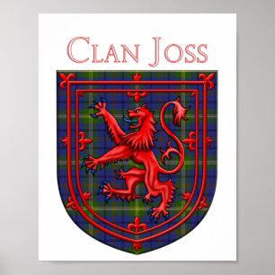 Joss Tartan Scottish Plaid Lion Rampant Poster