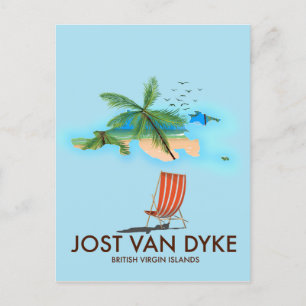 jost van dyke British Virgin Islands. Postcard