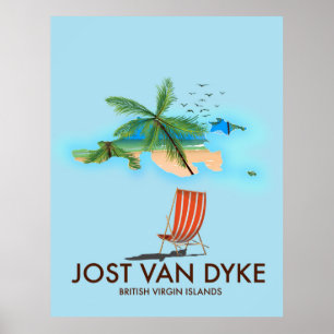 jost van dyke British Virgin Islands. Poster