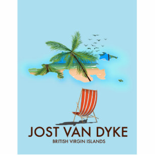 jost van dyke British Virgin Islands. Standing Photo Sculpture