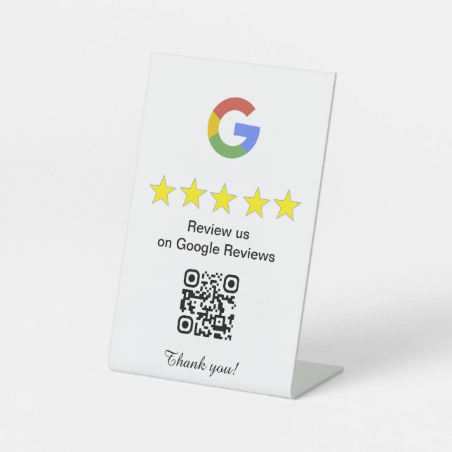 JotJar Google Review Pedestal Sign (Front)