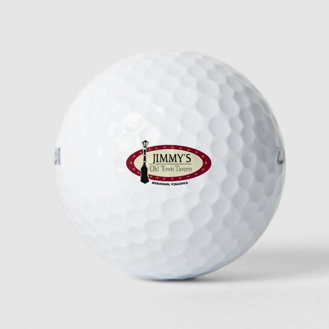 JOTT Logo MEDIUMwhiteletter Golf Balls (Front)
