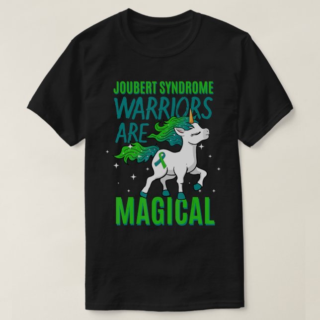 Joubert Syndrome Warrior Awareness Unicorn CPD IV  T-Shirt (Design Front)