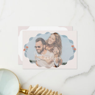 Jouful Floral Wedding Invitation Thank you Cards