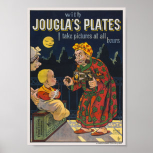 Jougla's plates Vintage Poster 1896