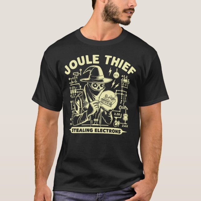 Joule Thief Funny Electronics Geek T-Shirt (Front)