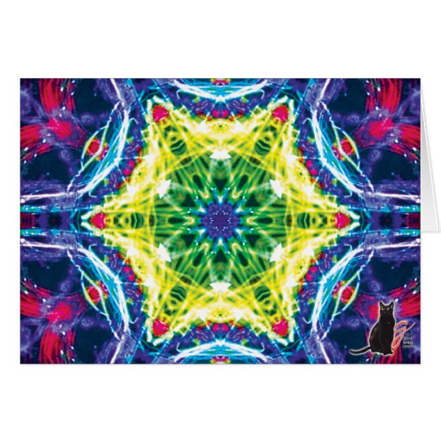 Joules KC Kaleidoscope Greeting Card (Front Horizontal)