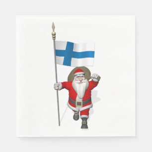 Joulupukki Visiting Finland Napkin