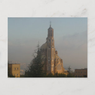 Jounieh Cathedral Lebanon Postcard