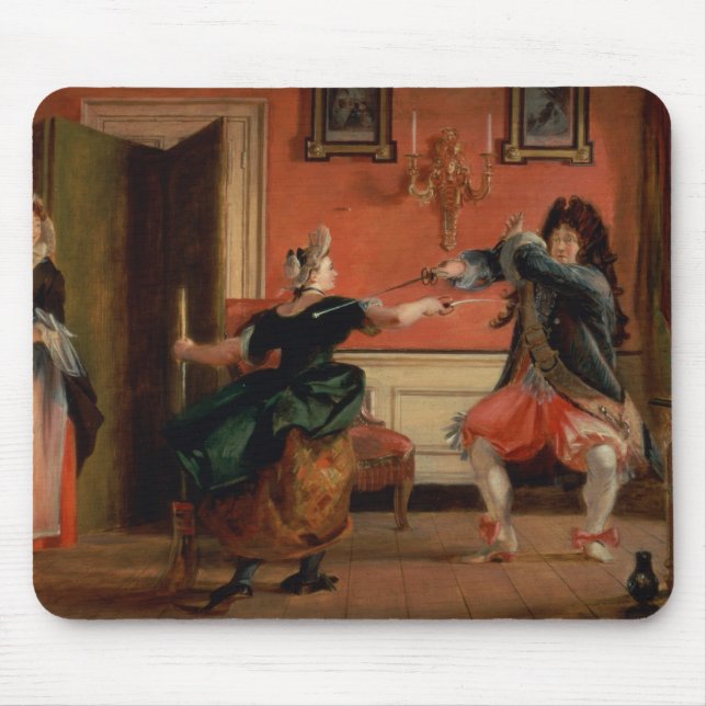 Jourdain Fences his Maid Mouse Mat (Front)