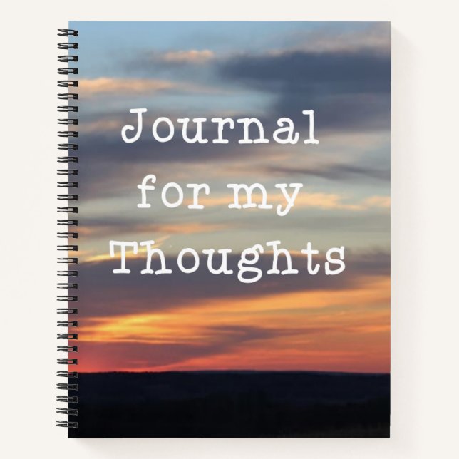 Journal For My Thoughts Sunset (Front)