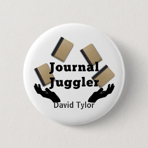 Journal Juggler 6 Cm Round Badge