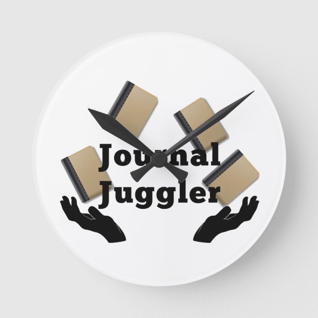 Journal Juggler Round Clock (Front)