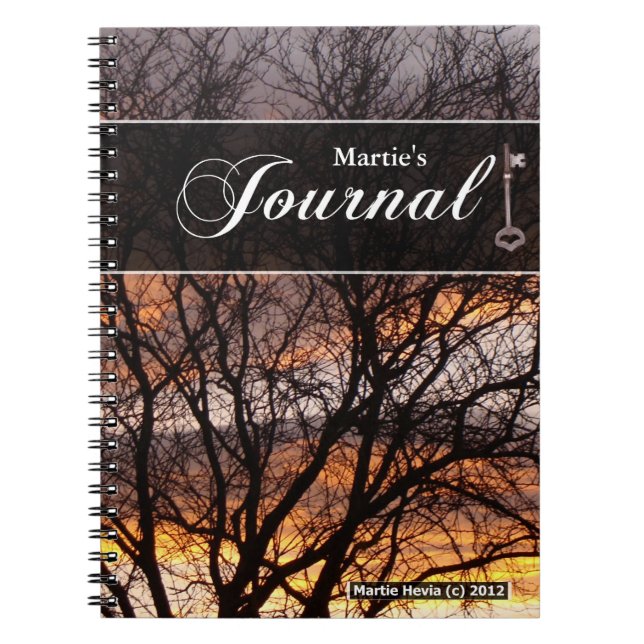 Journal Notebook - Sunset Tree (Front)