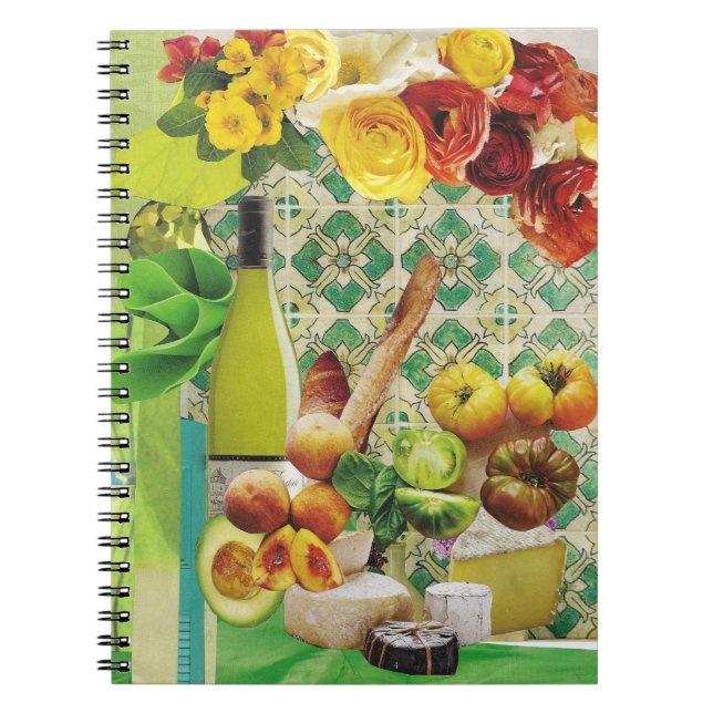 Journal with Wine and Cheese (Front)
