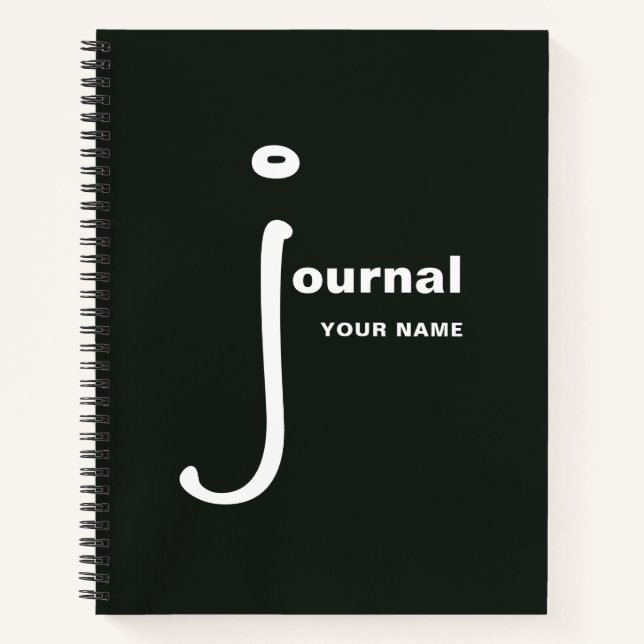 Journal with Your Name Personalised Notebook (Front)