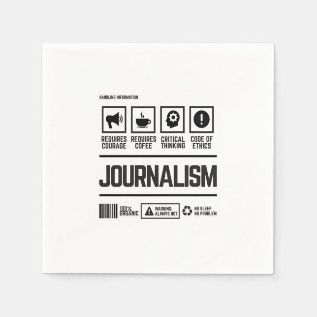 journalism napkin (Front)