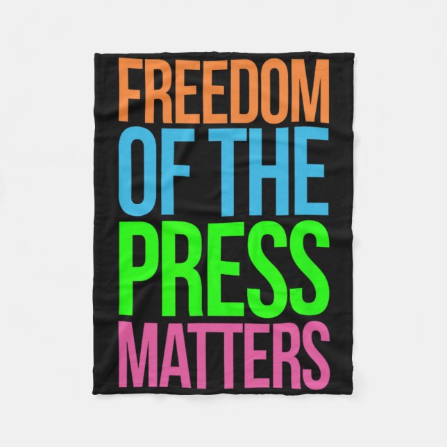 Journalism Problems Not The Enemy Anti Trump Resis Fleece Blanket (Front)