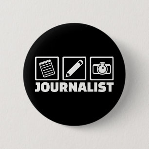 Journalist 6 Cm Round Badge