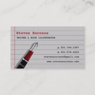 Journalist / Author / Writer Business Card
