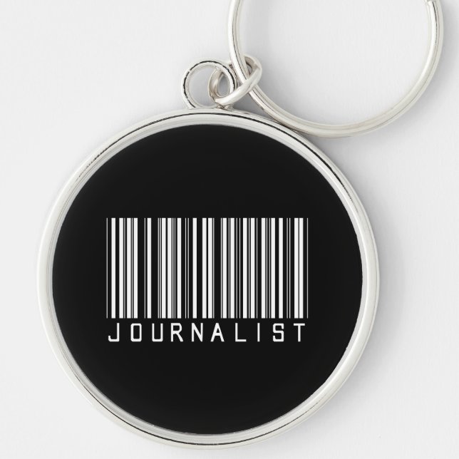 Journalist Bar Code Key Ring (Front)