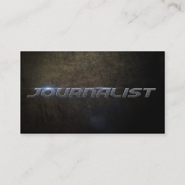 Journalist business card (Front)