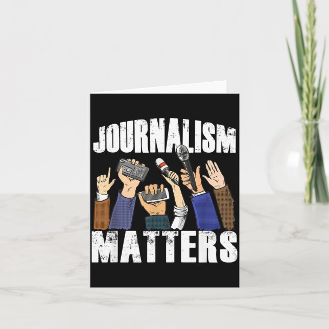 Journalist Freedom Press Article Writer Journalism Card (Front)