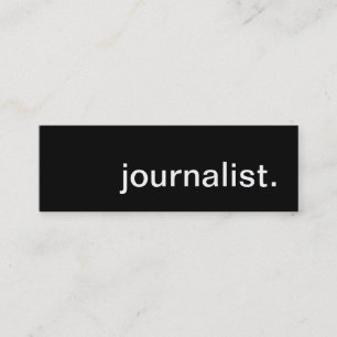 journalist. mini business card