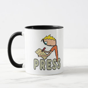 Journalist Press Reporter Mug