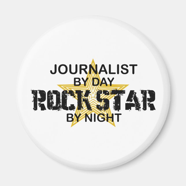 Journalist Rock Star by Night Magnet (Front)