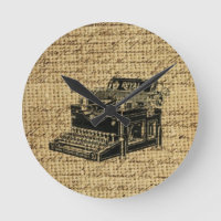 journalist scripts burlap antique typewriter