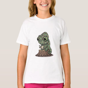 Journalling Camo Chameleon Kids T-Shirt