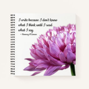 Journalling Lavender Mum Spiral Notebook