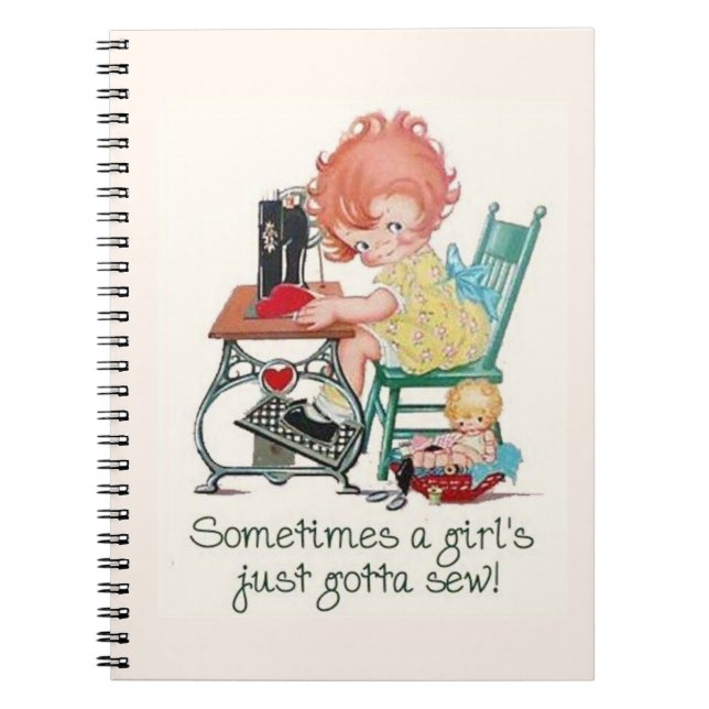 Journals: Just Gotta Sew Notebook (Front)