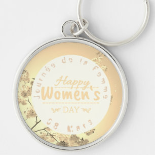 Journée de la Femme - rond premium grand Key Ring