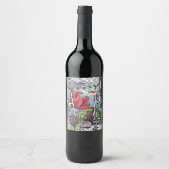Journey and Dreams Wine Bottle Label (Front)