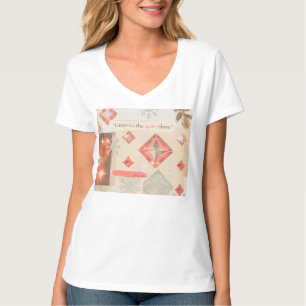 Journey and Warm Light – Vintage Art V-Neck Tee