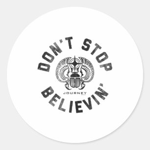Journey Band Don't Stop Believin' Ab Vintage Band  Classic Round Sticker