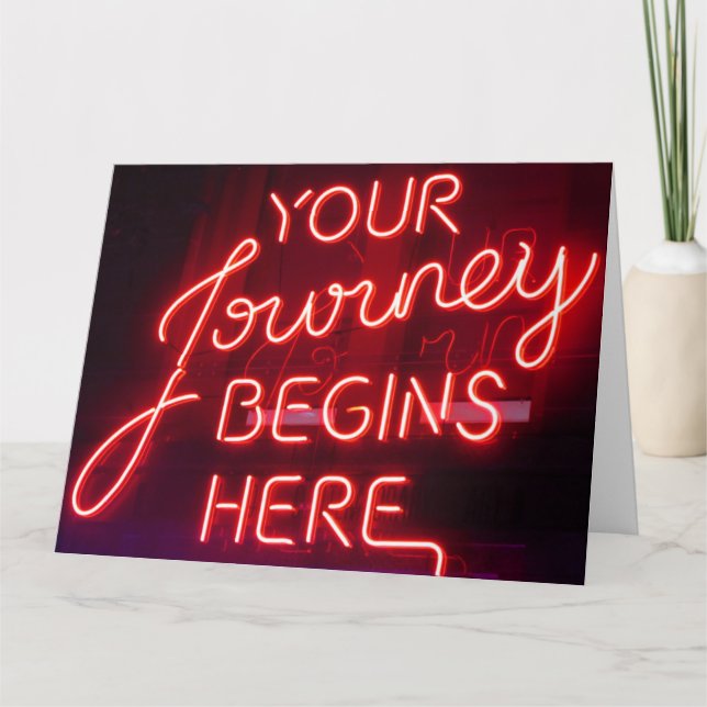 journey begins big card (Front)