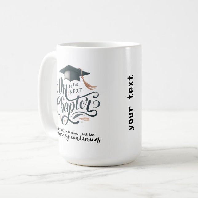 Journey continues coffee mug (Front Left)