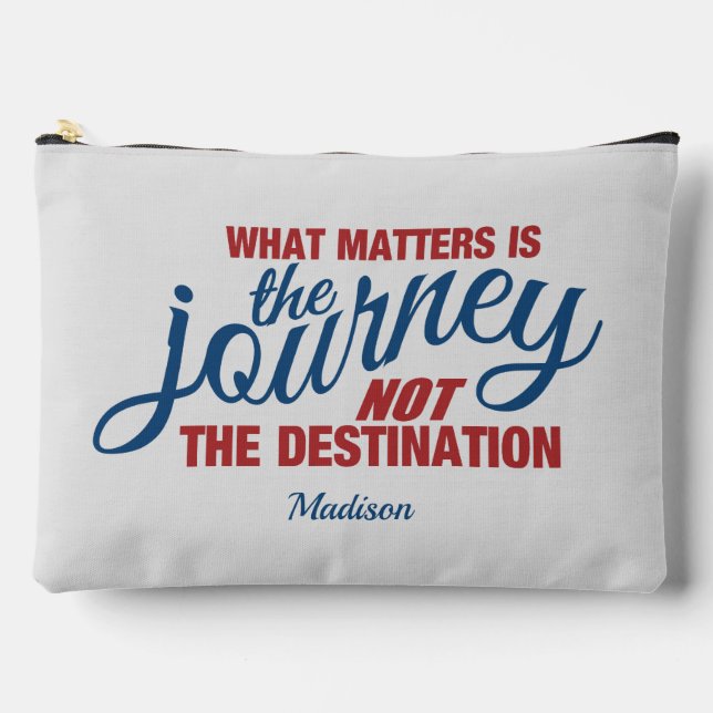 JOURNEY custom name Accessory Pouch (Front)
