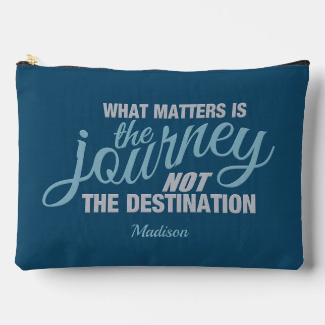 JOURNEY custom name Accessory Pouch (Front)