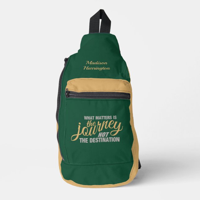 JOURNEY custom name Sling Bag (Front)
