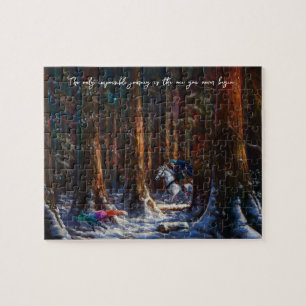 Journey - fantasy forest mountain landscape art jigsaw puzzle