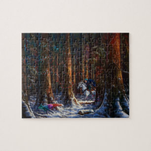 Journey - fantasy forest mountain landscape art jigsaw puzzle