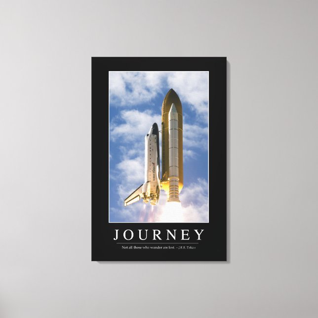 Journey: Inspirational Quote 1 Canvas Print (Front)