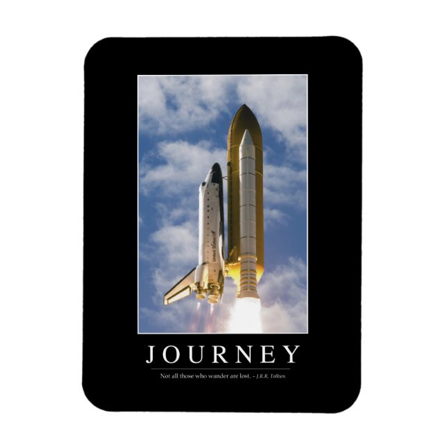 Journey: Inspirational Quote 1 Magnet (Vertical)